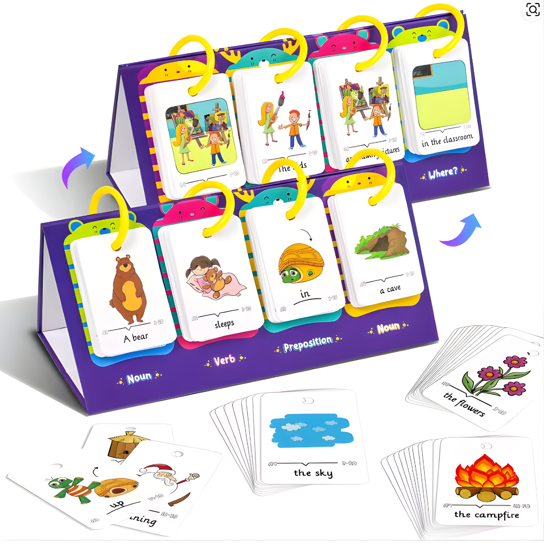 Sentence Building Flash Cards Set