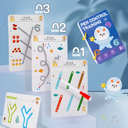 Pen Control Tracing Workbook (Reusable)