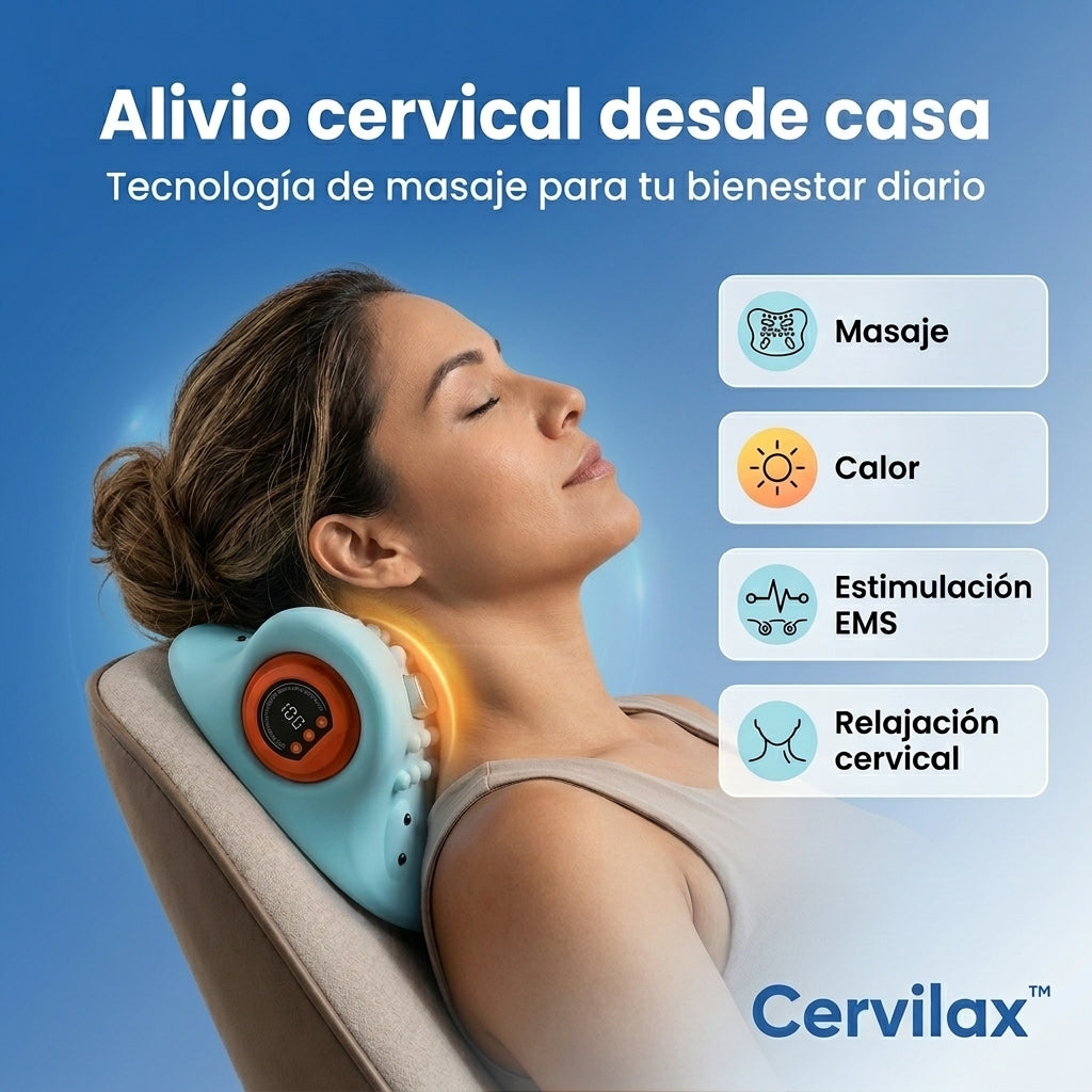Cervilax™ – Masajeador Cervical 4 en 1
