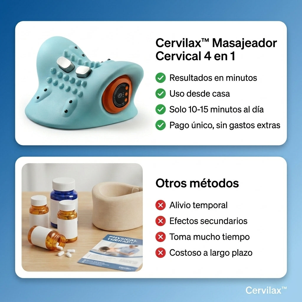 Cervilax™ – Masajeador Cervical 4 en 1